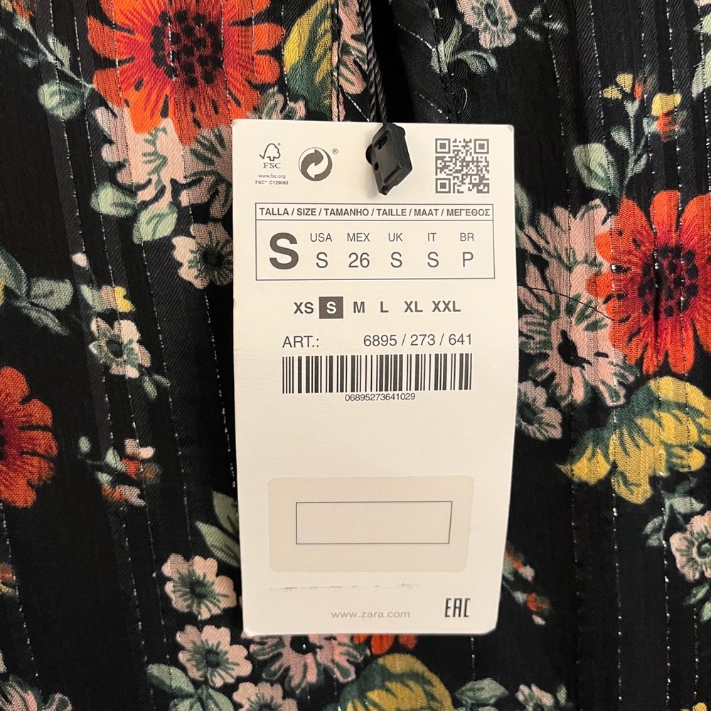 New Zara Woman Peasant Style Dress - Picture 7 of 10